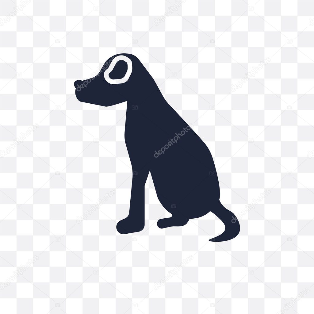 Vizsla dog transparent icon. Vizsla dog symbol design from Dogs collection. Simple element vector illustration on transparent background.