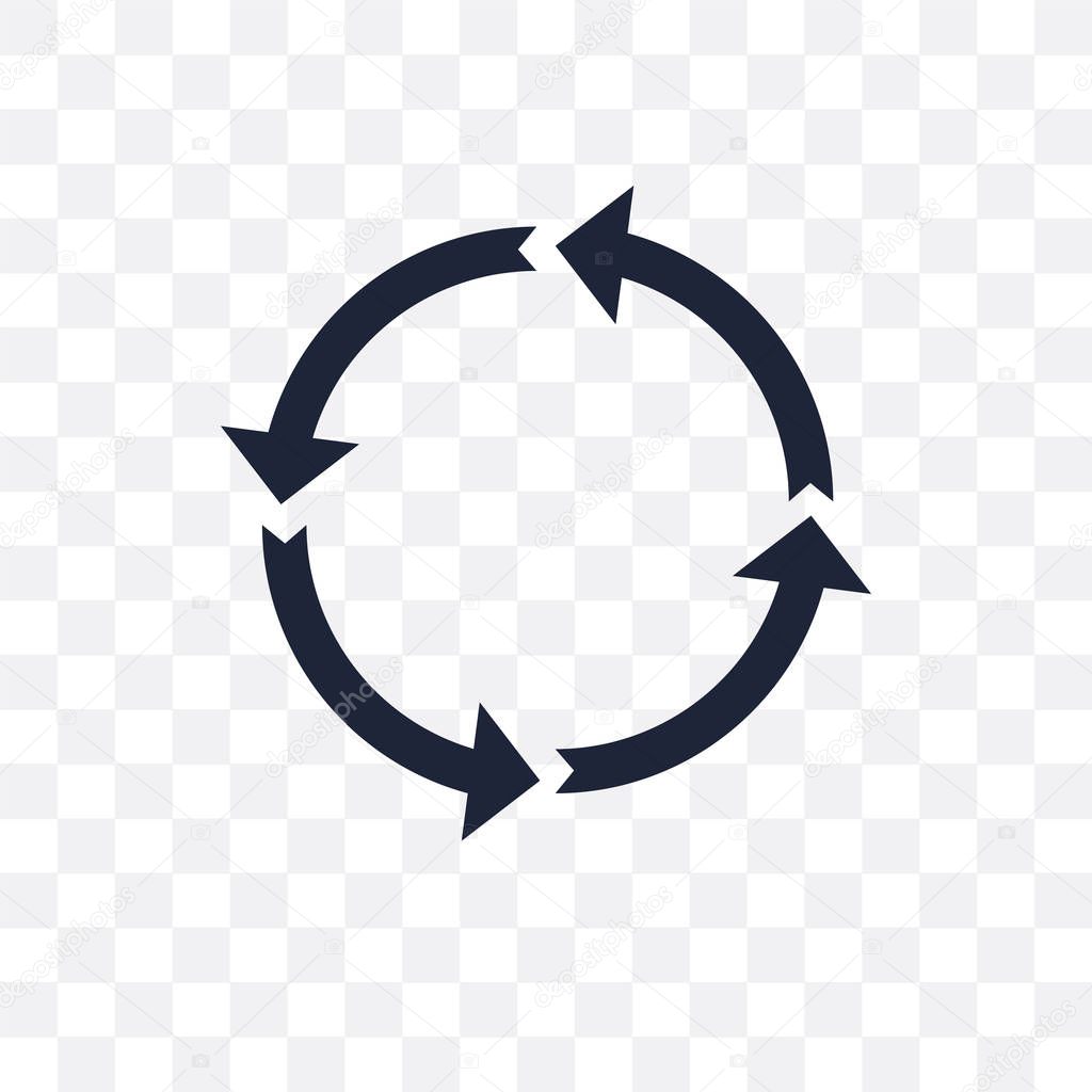 Synergy transparent icon. Synergy symbol design from Geometry collection. Simple element vector illustration on transparent background.