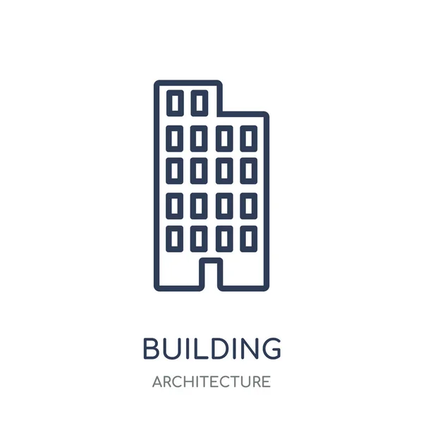 Gebäude Symbol Gebäude Lineares Symboldesign Aus Der Architektursammlung Einfache Darstellung — Stockvektor