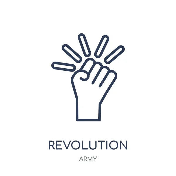 Επανάσταση Στο Εικονίδιο Επανάσταση Σύμβολο Γραμμική Σχεδίαση Από Στρατό Συλλογή — Διανυσματικό Αρχείο