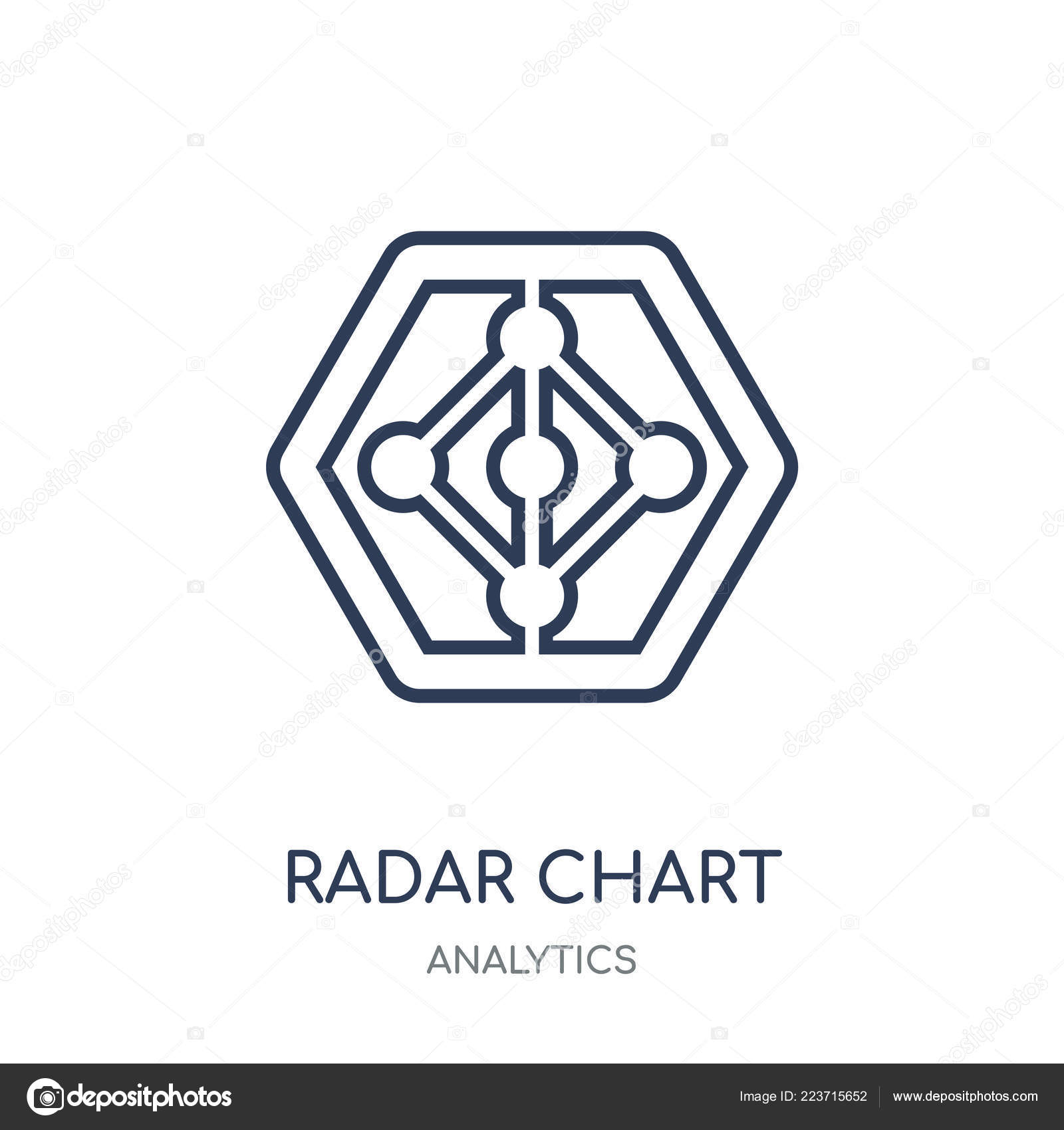 Radar Chart Vector