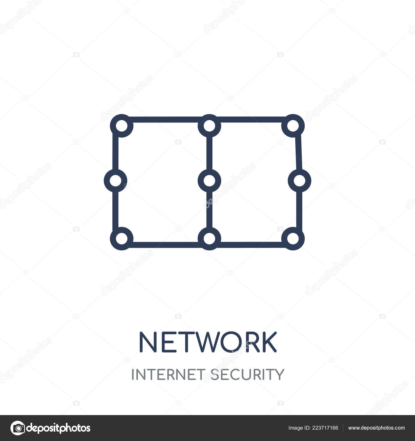 네트워크 아이콘입니다 인터넷 컬렉션에서 디자인 네트워크 배경에 간단한 일러스트 스톡 벡터 - ©CoolVectorStock  223717166