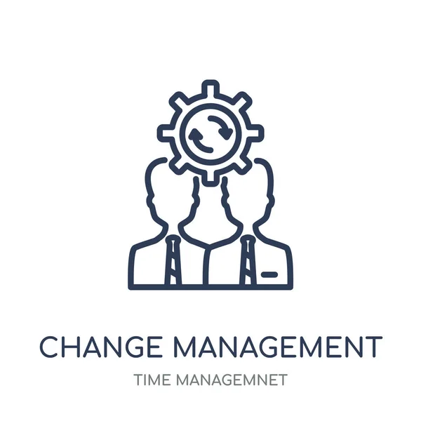 Change Management Ikone Änderungsmanagement Lineares Symboldesign Aus Der Zeit Managemnet — Stockvektor