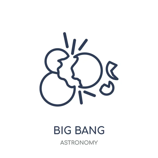 Big bang icon. Big bang linear symbol design from Astronomy collection.