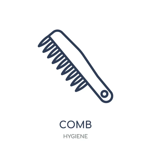Kamm Symbol Kammlineares Symboldesign Aus Der Hygiene Kollektion Einfache Darstellung — Stockvektor