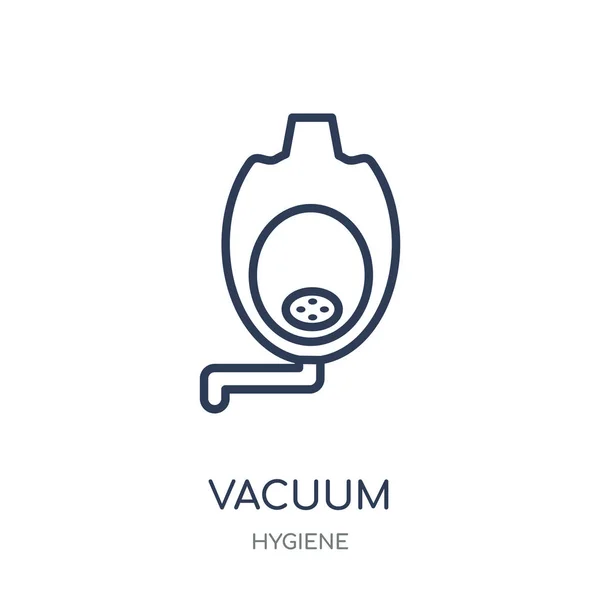 Ícone Vácuo Design Símbolos Lineares Vácuo Coleção Higiene Desenho Simples — Vetor de Stock
