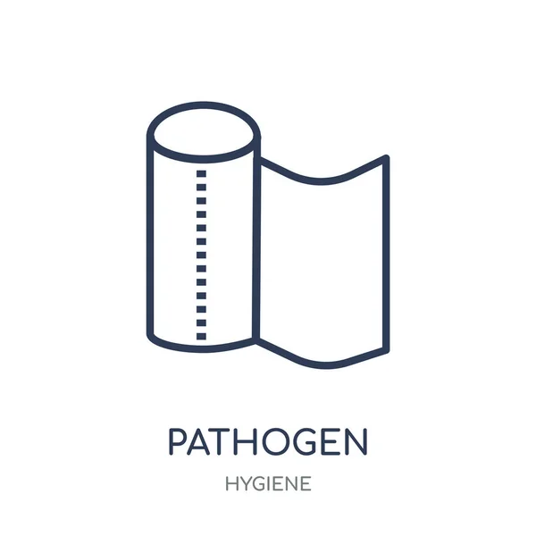Icono Patógeno Diseño Símbolo Lineal Patógeno Colección Hygiene Esquema Simple — Vector de stock