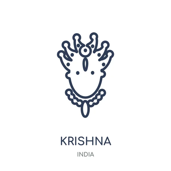 Krishna Janmashtami Ikon Krishna Janmashtami Lineær Symbol Design Fra Indien – Stock-vektor