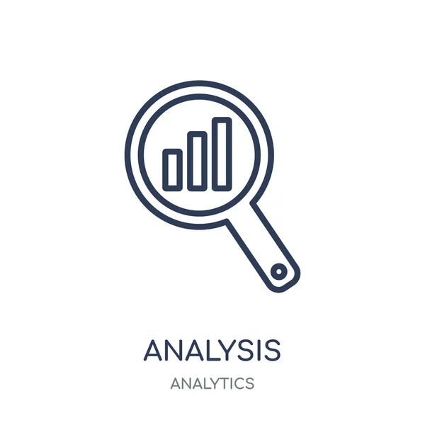 Pictogram Voor Analyse Analyse Lineaire Symbool Ontwerp Uit Analytics Collectie — Stockvector