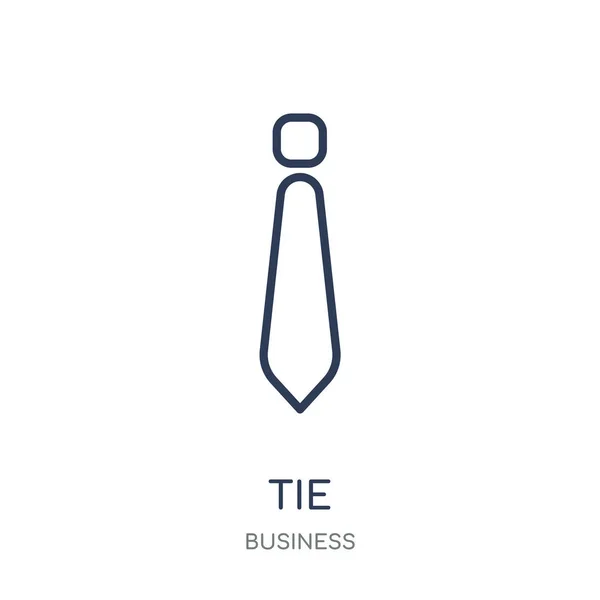 Krawattensymbol Krawatte Lineares Symboldesign Aus Der Unternehmenssammlung Einfache Darstellung Von — Stockvektor