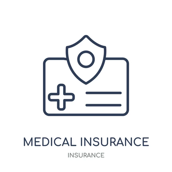 Medical insurance icon. Medical insurance linear symbol design from Insurance collection.