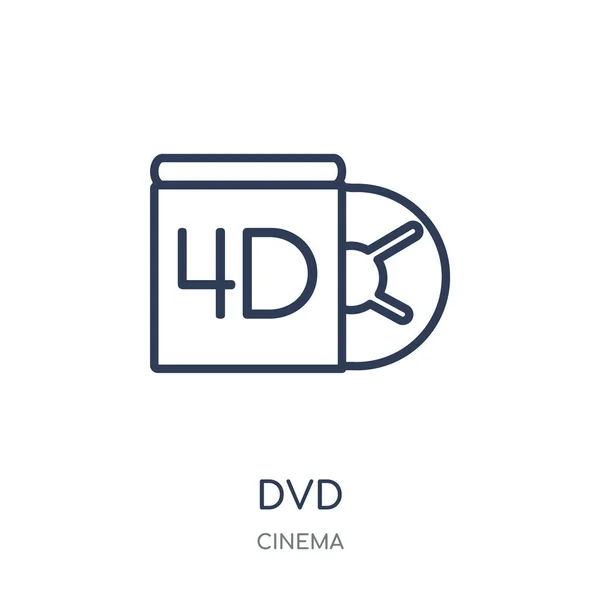 Εικονίδιο Dvd Σχεδιασμός Σύμβολο Γραμμική Dvd Από Συλλογή Cinema Εικονογράφηση — Διανυσματικό Αρχείο