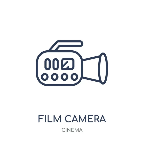 Filmkamera Ikone Lineares Symboldesign Der Filmkamera Aus Der Kinosammlung Einfache — Stockvektor