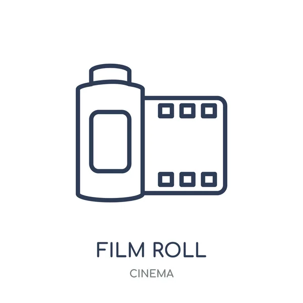 Filmrollensymbol Filmrolle Lineares Symboldesign Aus Der Kinosammlung Einfache Darstellung Von — Stockvektor