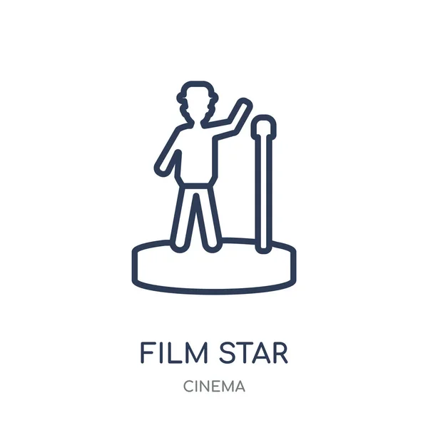 Filmstar Ikone Filmstar Lineares Symboldesign Aus Der Kinosammlung Einfache Darstellung — Stockvektor