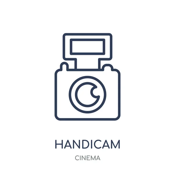 Handicam Εικονίδιο Handicam Σύμβολο Γραμμική Σχεδίαση Από Συλλογή Cinema Εικονογράφηση — Διανυσματικό Αρχείο