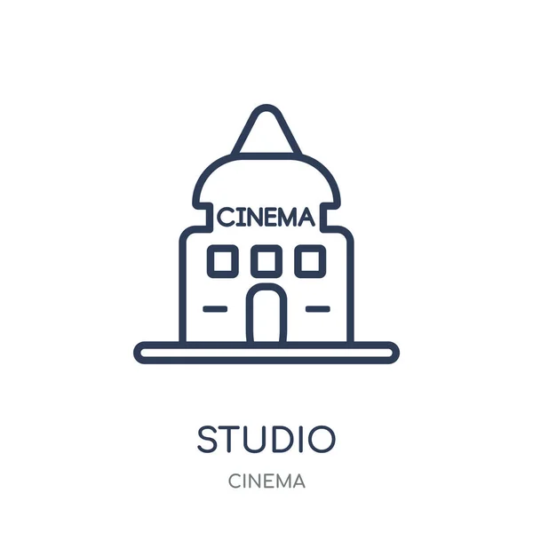 Εικονίδιο Στούντιο Σύμβολο Γραμμική Design Studio Από Συλλογή Cinema Εικονογράφηση — Διανυσματικό Αρχείο