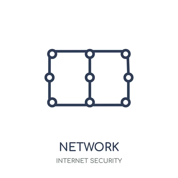 Network Icon Network Linear Symbol Design Internet Security Collection Simple — Stock Vector