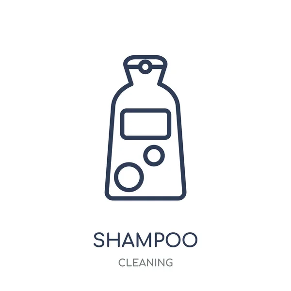 Shampoo Pictogram Shampoo Lineaire Symbool Design Uit Het Schoonmaken Van — Stockvector