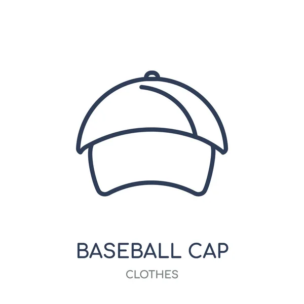 Baseball Cap Ikonen Baseball Cap Linjär Symbol Design Från Klädkollektion — Stock vektor
