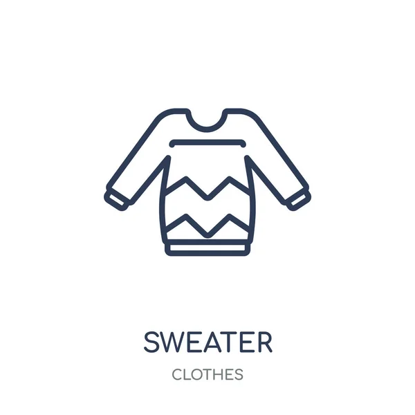스웨터 아이콘입니다 컬렉션에서 스웨터 디자인입니다 배경에 간단한 일러스트 — 스톡 벡터