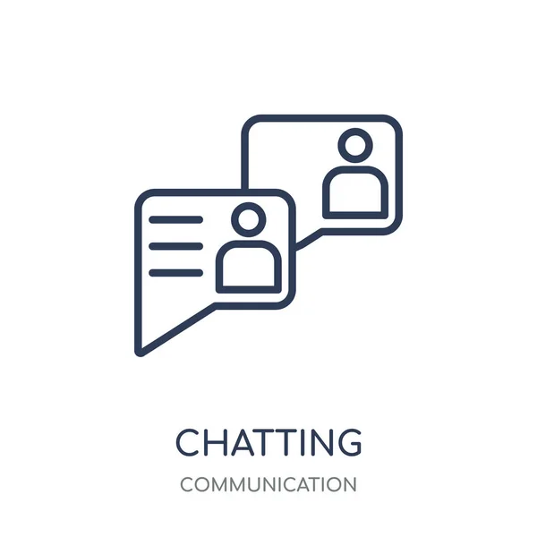 Chatting Icon Chatting Linear Symbol Design Communication Collection Simple Outline — Stock Vector