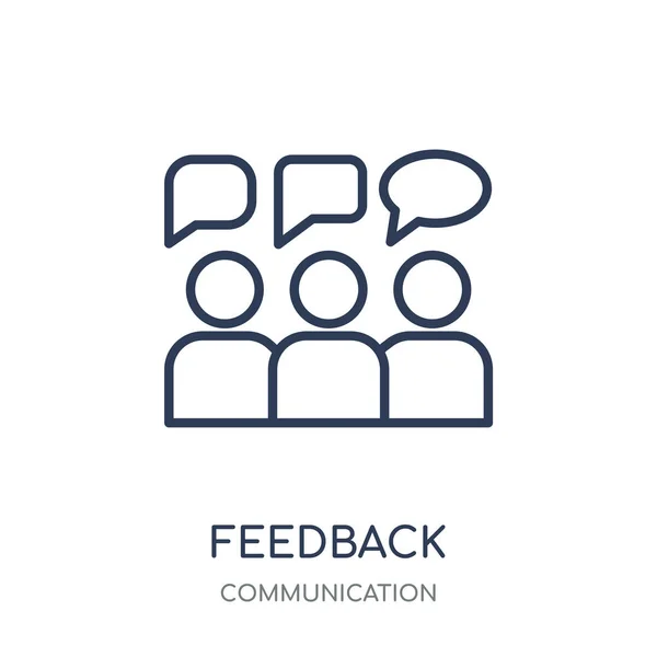 Feedback Symbol Feedback Lineare Symbolgestaltung Aus Der Kommunikationssammlung Einfache Darstellung — Stockvektor