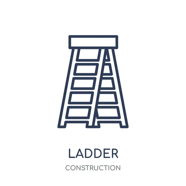 Leitersymbol Leiter Lineares Symboldesign Aus Der Baukollektion Einfache Darstellung Von — Stockvektor