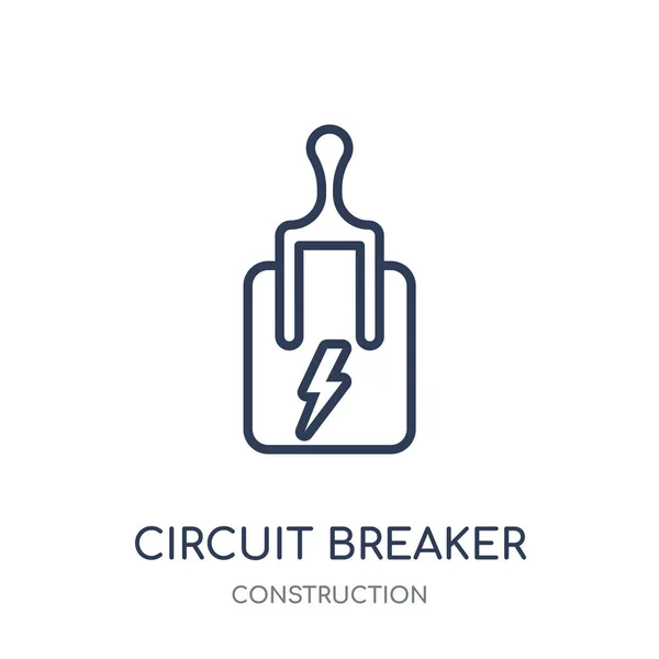 Иконка Разрушитель Дизайн Символа Circuit Breaker Коллекции Construction Простая Иллюстрация — стоковый вектор