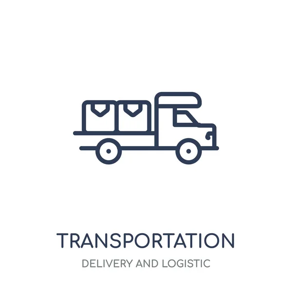 Transportation icon. Transportation linear symbol design from Delivery and logistic collection.