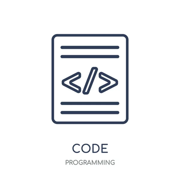 Code Symbol Codelineares Symboldesign Aus Der Programmiersammlung Einfache Darstellung Von — Stockvektor