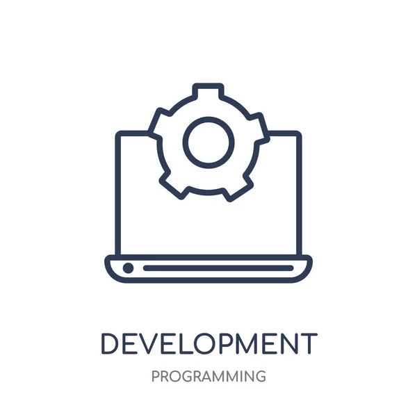Icono Desarrollo Desarrollo Diseño Símbolos Lineales Colección Programming Esquema Simple — Archivo Imágenes Vectoriales
