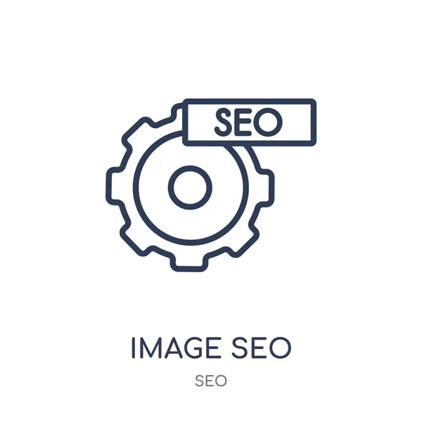 Bild Seo Symbol Image Seo Lineare Symbolgestaltung Aus Der Seo — Stockvektor