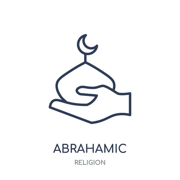 Εικονίδιο Abrahamic Abrahamic Σύμβολο Γραμμική Σχεδίαση Από Συλλογή Θρησκεία Εικονογράφηση — Διανυσματικό Αρχείο