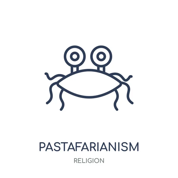 Pastafarianism Pictogram Pastafarianism Lineaire Symbool Ontwerp Uit Religie Collectie Eenvoudig — Stockvector