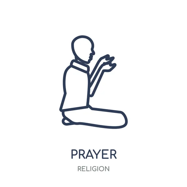 Ikon Doa Doa Desain Simbol Linear Dari Koleksi Religion Ilustrasi - Stok Vektor