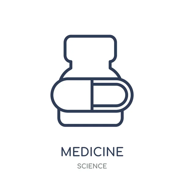 Ícone Medicina Desenho Símbolos Lineares Medicina Coleção Science Desenho Simples —  Vetores de Stock