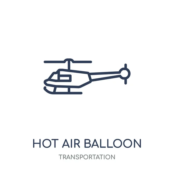 Hot air balloon icon. Hot air balloon linear symbol design from Transportation collection.