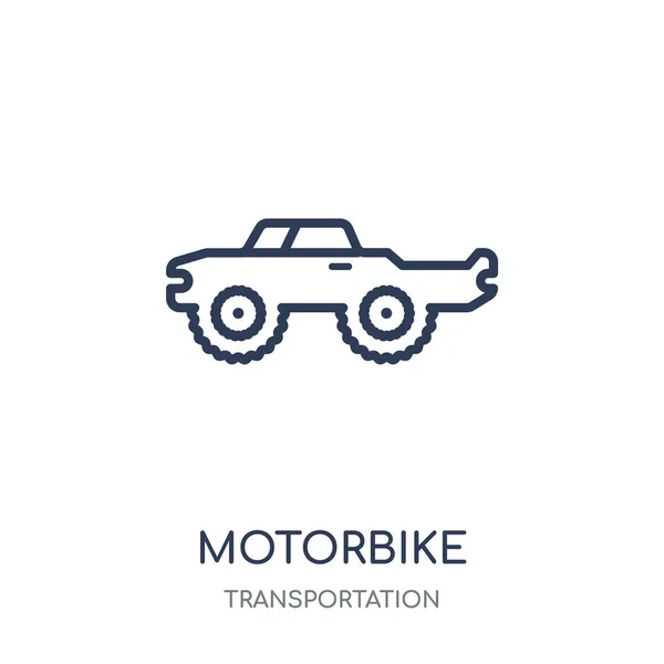 Motorradikone Lineares Design Von Motorradsymbolen Aus Der Transport Sammlung — Stockvektor