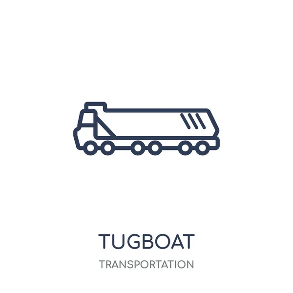 タグボートのアイコン 交通コレクションからタグボート線形シンボル デザイン — ストックベクタ