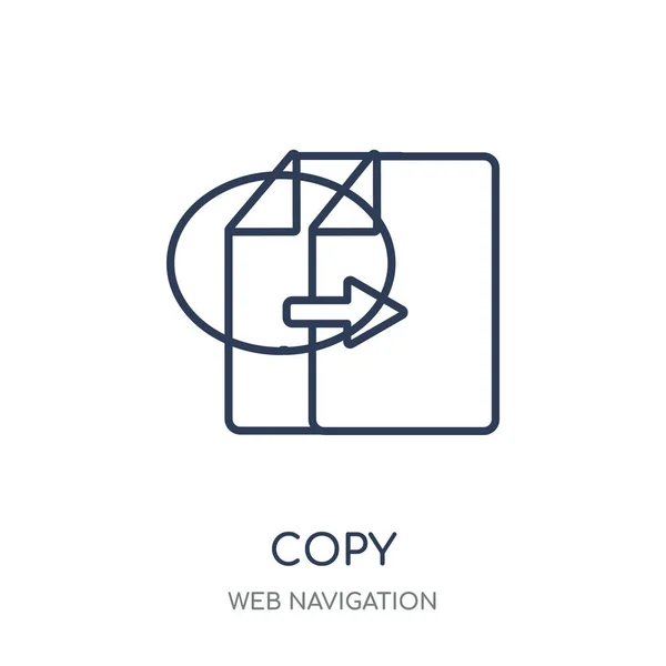 Kopieren Lineares Symboldesign Aus Der Web Navigations Sammlung Kopieren Einfache — Stockvektor