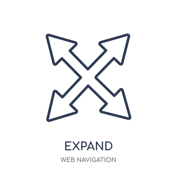 Expand Icon Expand Linear Symbol Design Web Navigation Collection Simple — Stock Vector