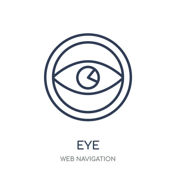 Εικονίδιο Ματιού Μάτι Σύμβολο Γραμμική Σχεδίαση Από Συλλογή Πλοήγησης Web — Διανυσματικό Αρχείο