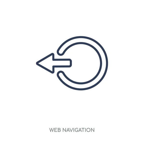 Abmeldesymbol Lineares Symboldesign Zur Abmeldung Aus Der Web Navigations Sammlung — Stockvektor