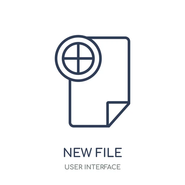 Neues Dateisymbol Neues Lineares Dateisymboldesign Aus Der Benutzeroberflächen Sammlung Einfache — Stockvektor