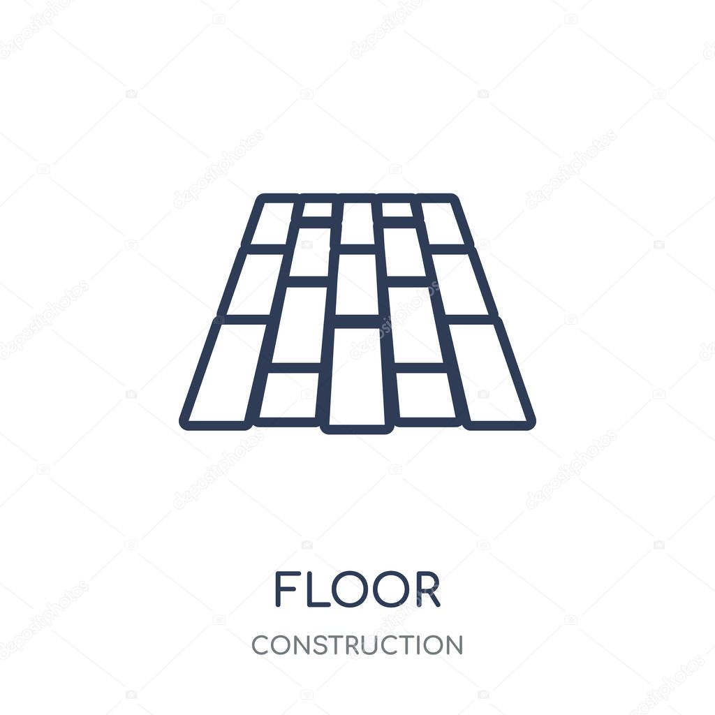 Floor icon. Floor linear symbol design from Construction collection. Simple outline element vector illustration on white background.
