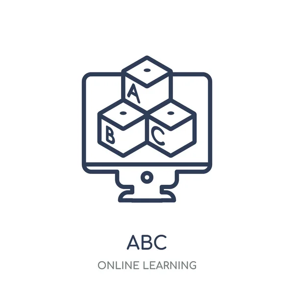 Ref Abc Дизайн Символов Abc Коллекции Онлайн Обучения — стоковый вектор