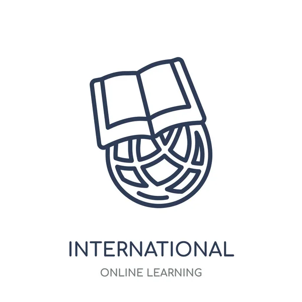 Международная Икона Дизайн Международных Символов Коллекции Онлайн Обучения — стоковый вектор