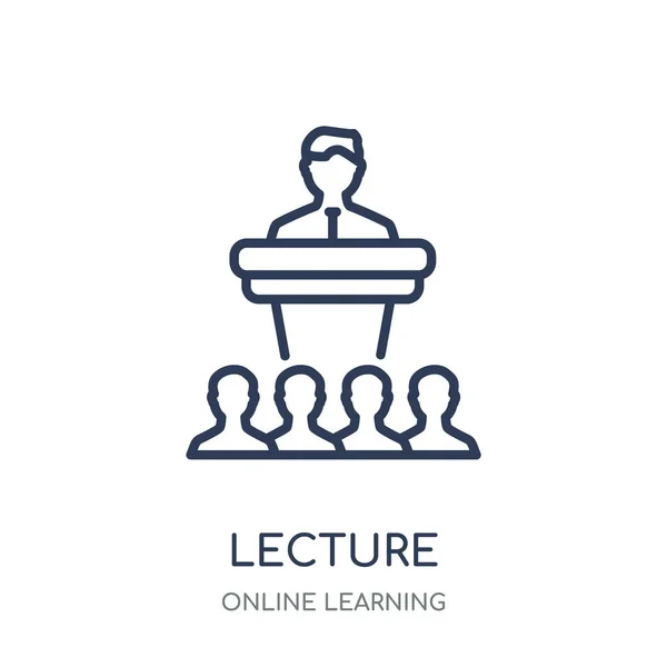 Vorlesezeichen Lecture Lineares Symboldesign Aus Online Learning Collection — Stockvektor