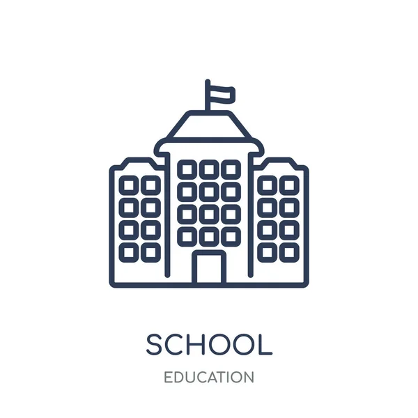Schulsymbole Lineares Symboldesign Aus Der Sammlung Der Bildung — Stockvektor